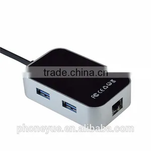 Usb Type c Adapter to 2 Port USB 3.0 Hub & Ethernet Port & TF SD Card Slot thumbnail-3