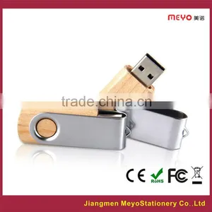 2015 Rotated Metal Wooden USB Flash Drive thumbnail-2
