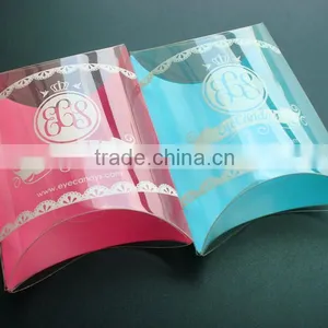 UV Coating Printing Handling and Plastic PVC Pillow Boxes,PVC Pillow Box Packaging thumbnail-1