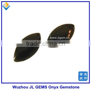 Oval Marquise Black Agate With Grade AAA thumbnail-1