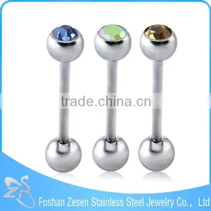 Womens Hypoallergenic Gold Plated Cheap Piercing Jewelry Tongue Rings thumbnail-5