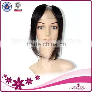 Brazilian Virgin Hair u Part Wig 100% Handmade by Skilled Worker Sillky Straight Natural Color thumbnail-1