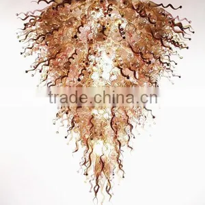 Large Murano Blown Glass Pendant Light, Chihuly Glass Chandelier thumbnail-3