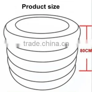 5 Circles Round Plastic Inflatable Swimming Pool Baby Pool, 3 Colors for Choice thumbnail-6