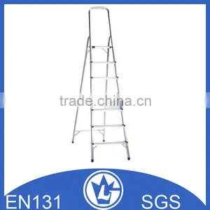 Portable Aluminium Ladder With Rubber Cover Step, Safety Handrail GS and EN131 Approval thumbnail-6