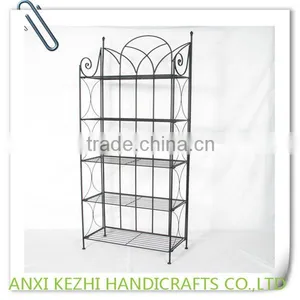 KZ12163 Antique 3 Tiers Metal Corner Rack Kitchen/Bathroom Rack thumbnail-2