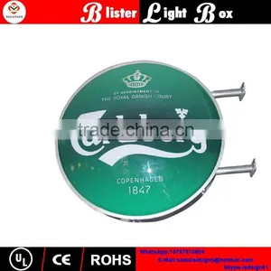 OEM Shape Outdoor Aluminum Vacuum Advertising Rotating Sign thumbnail-1