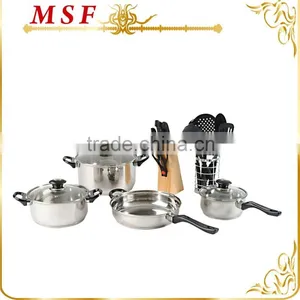 MSF-SS3012 Professional Kitchenware 20pcs Kitchenware Set 7pcs Stainless Steel Cookware Set and Kitchen Tools & Knives thumbnail-1