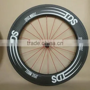 23mm Wide U Shape Tubular Carbon Wheels 88mm Bicycle Wheelset Ruedas Carbono thumbnail-3