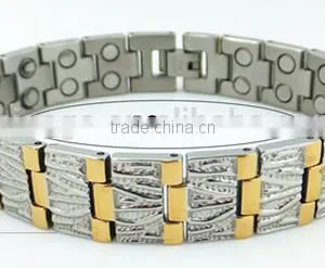 Titanium Bracelet, With Bio Magnets and Germanium Balls and Far Infrared thumbnail-1
