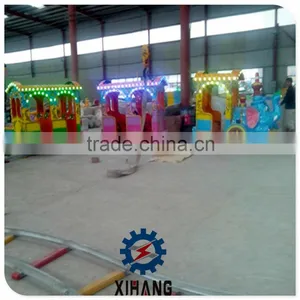 Hot Selling Children Playground Attractions Amusement Elephant Track Train Rides thumbnail-1