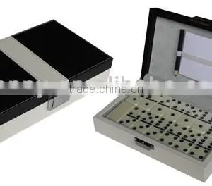 Hot Sell Leather Dominoes Game Product thumbnail-1