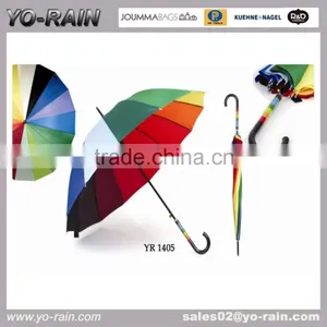 14colors Promotional Rainbow Mini Golf Straight Couple Umbrella thumbnail-1
