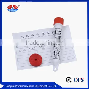 Inflatable Life Raft Identification Tube With Rope thumbnail-1