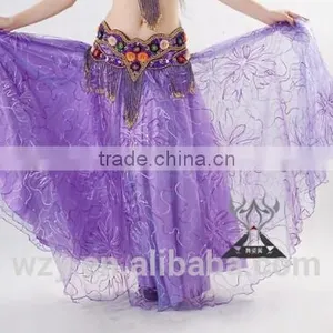 Fansy Golden Stage Performance Use Belly Dance Gypsy Skirt thumbnail-3