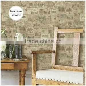 Customizable Printing Plastic Wallpaper, Traditional Special Design Wallcovering for Hotel , Anti-static Wall Sticker Store thumbnail-2