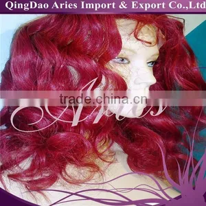 LONG Layered Auburn Red Lace Front Synthetic Wig. Heat Safe. Hand Cut & Styled thumbnail-1