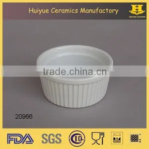 Ceramic Porcelain Round Creme Brulee Bowl, Ramekin Bowl Quality Choice thumbnail-2