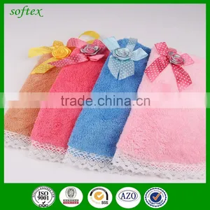 Coral Fleece Kitchen Hand Towels With Ties 60g thumbnail-4