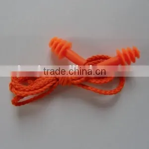 2016 Orange TPR 4-layer TPR Ear Plugs CE Approved Safety Silicone/TPR Ear Plugs With String for Sale thumbnail-5