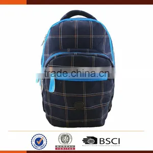 Fashion Blue School Backpack With Laptop Compartment thumbnail-2