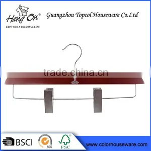 Wholesale Different Fashion Style Flocking Non Slip Plastic Pants Hanger thumbnail-1