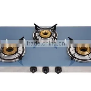 3 Burner Glass Top Gas Stove 8733 thumbnail-1