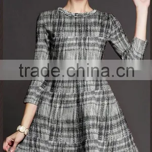 2016 Polyester Cotton Knitted Sweater Fabric Lady Dress Coat thumbnail-2
