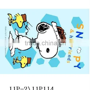 Super Soft Snoopy Print Coral Fleece Fabric thumbnail-1