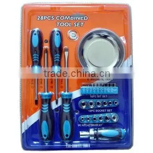 TOP S-4016 28 Pcs Screwdriver Set Double Blister Card Packing(CRV) thumbnail-1