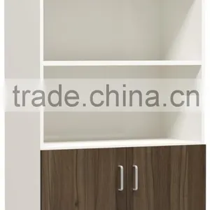 Office Wooden Filling Cabinet Locking Wood Storage Bookcase thumbnail-2