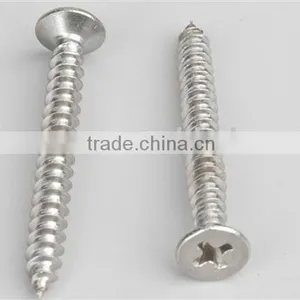 Stainless Steel Cross Recessed Countersunk Head Tapping Screws thumbnail-1