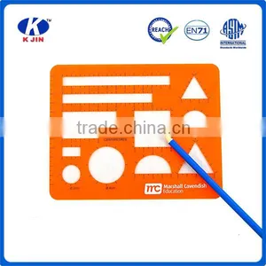 2016 OEM Accept Promtional Plastic Template Ruler for Students thumbnail-2
