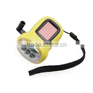 TP-PH005 Best Price 3 LED Hand Crank Solar Rechargeables Flashlight Price thumbnail-4