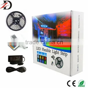Unit Pack Color Box RGB 5050 SMD LED Strip Full Kit With Remote Control and Power thumbnail-1
