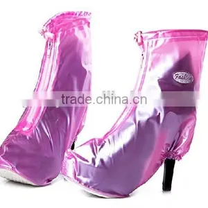 High Heel Shoes PVC Safety Shoes Cover With Zipper thumbnail-1