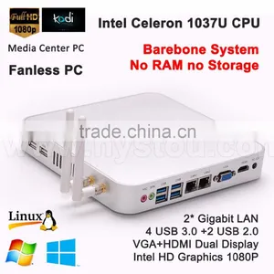 Computer Component of Intel Celeron 1037U HTPC 1.8G Dual-core Four Threads 2M Cache1080P HTPC 4*USB3.0 2*USB2.0 2*LAN thumbnail-6