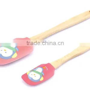 New Product Wood Handle Silicone Spatula Set thumbnail-5
