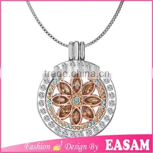 2016 New Design Alternative Crystal Locket Pendant Necklace thumbnail-2