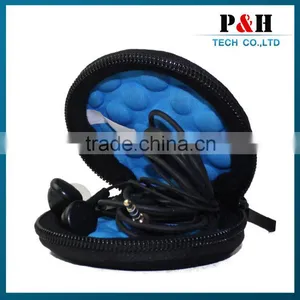 Personalized Portable Waterproof Neoprene Zipper Earphone Carrying Case thumbnail-1