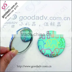 Advertising Oem Logo Printed Beautiful Compact Tin Mirrors thumbnail-2