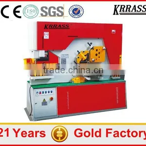 Q35Y-30 Power Press and Cutting Machine , Aluminum Plate Ironworker , Hydraulic Universal Ironworker Price thumbnail-1