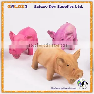 LT1024 Hot Sale Colorful Pig Latex Pet Toy,squeaky Dog Toys thumbnail-1