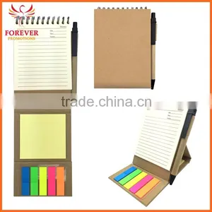 New Design Eco Paper Notebook 60 Sheets With Line 13.5*9.5cm Notebook With Sticky Note Ball Pen thumbnail-3