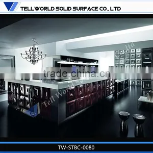 TW Modern Beauty Luxury Nightclub Bar Counter Wine Bar Counter, Acrylic Solid Surface thumbnail-1