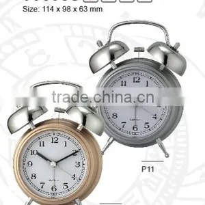 Two Bell Ring Quartz Sweep Alarm Clock thumbnail-5
