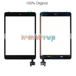 Whosale 100% Original Front Touch Screen Digitizer With IC Assembly For IPad Mini,With Original Adhesive Home Button Assembly thumbnail-1