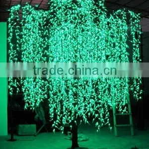 New Arrival Large Outdoor White Artificial Led Lighted Christmas Weeping Willow Tree thumbnail-2
