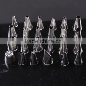 24pc Stainless Steel Nozzles Fondant Icing Piping Tips Cake Decorating Tools DIY Russian Tulip Nozzle Pastry Tip Free thumbnail-5