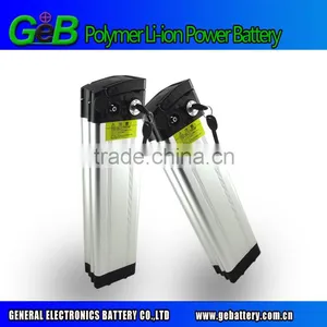 GEB Rechargeable Li-ion 36V 10Ah Silver Fish Battery Pack for Electric Bicycle With Charger thumbnail-3